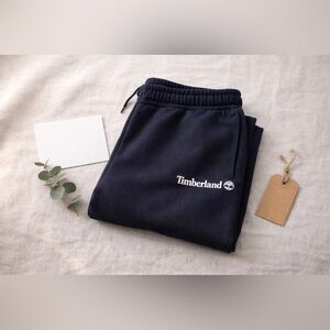 Timberland Men's Navy Fleece Shorts NWT Organic Cotton Size S